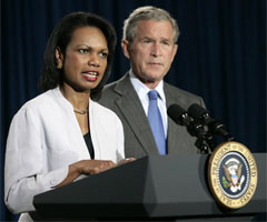 Secretary of State Condoleezza Rice explains President Bush's Fresh New Way Forward plan for Iraq