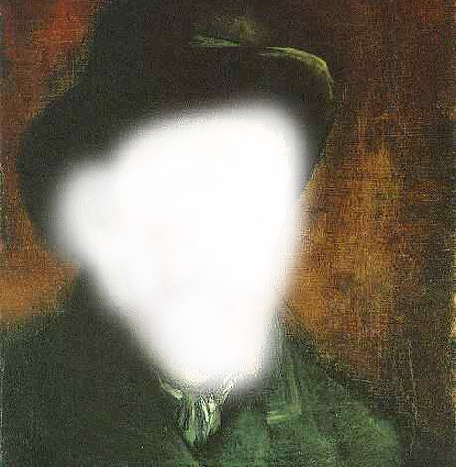 Van Gogh self-portrait: "lessened" version